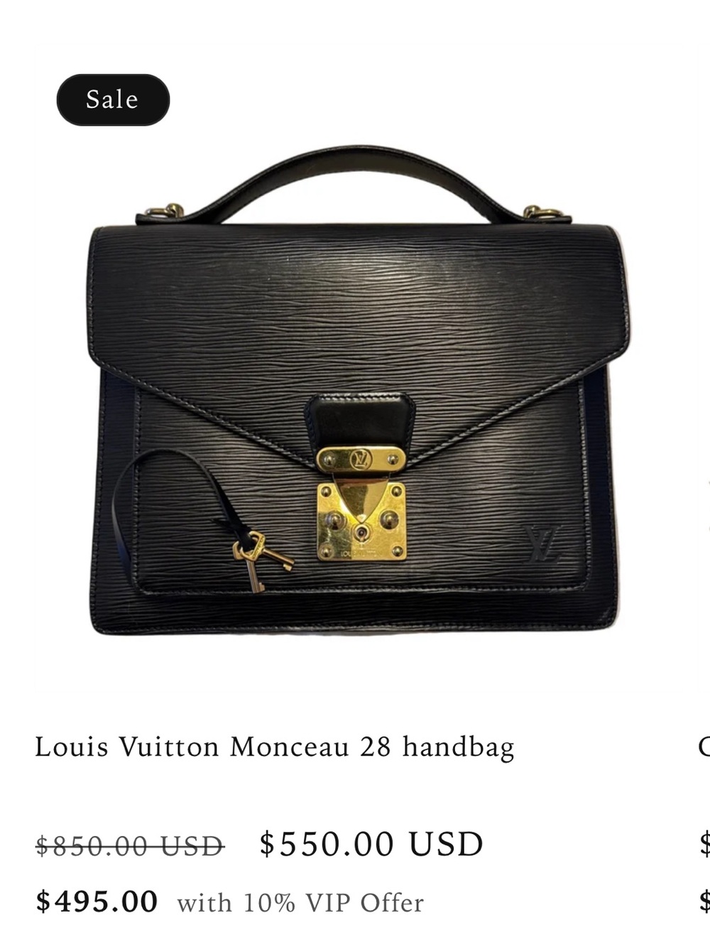 Louis Vuitton Black Epi Leather Top-Handle Satchel with Gold Hardware